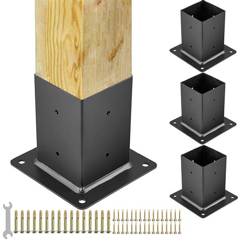 metal post base bracket|metal brackets for 4x4 post.